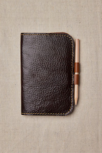 Leather Goods: Parisian Leather Mini Notebook