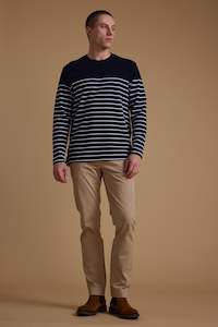 Mens Sweatshirts Hoodies: Avenue Stripe Waffle Crew