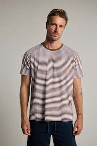 Mens Graphic Print Tees: Rollins Supima Stripe Tee