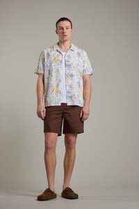 Mens Shirts: Jordan Print Cuban Shirt