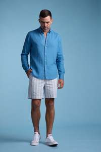 Mens Pants: Manor Stripe Weekend Short