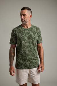 Mens Tees: Palm Leaves Print Tee