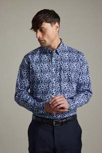 Mens Shirts: Vernon Print Shirt