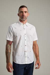Mens Shirts: Cocktail Print Shirt