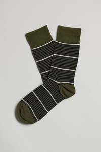 Mens Socks: Courtside Stripe Sock