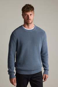 Mens Knitwear: Dandar Cotton Crew