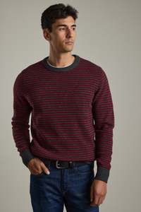 Thornley Stripe Merino Crew