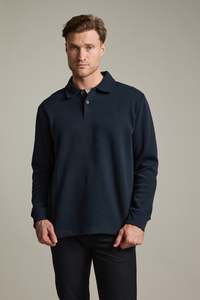 Douglas Long Sleeve Polo Sweat