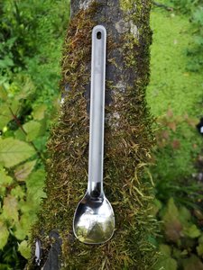 Products: Titanium Polished Long Spoon - Barrett Outdoors