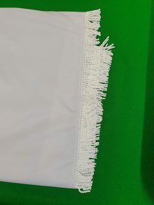 Dust Cover (BMG Deluxe) 12ft Cotton- Grey with white Fringe