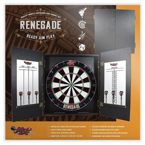 Dart Board Set – Renegade board & cabinet
