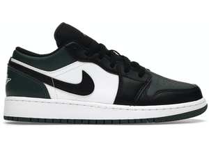 Womens: Jordan 1 Low Green Toe (GS)
