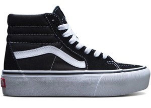 5w: Vans Sk8-Hi Platform 2 Black True White (Women's)