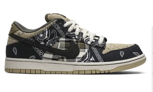 Travis Scott: (Pre-Loved A) Travis Scott x Dunk Low Premium QS SB Cactus Jack - US10 Mens / 11.5 Womens