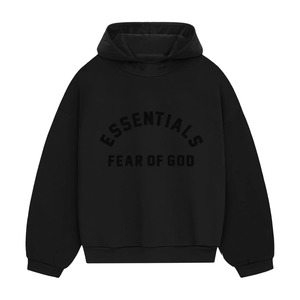 Fear of God Essentials Nylon Fleece Hoodie Jet Black/Jet Black
