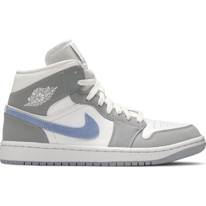 Womens Mids: Jordan 1 Mid Wolf Grey Aluminum (Women's)
