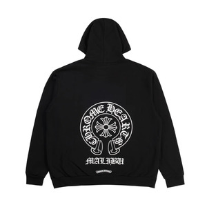 Chrome Hearts Malibu Exclusive Horseshoe Zip-Up Hoodie (Sleeveless Design) Black
