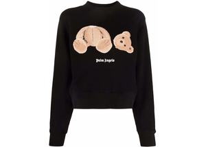 Hoodies: Palm Angels Women's Bear Sweashirt Black