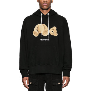 The Heat: Palm Angels Kill the Bear Popover Hoodie Black Brown SS23