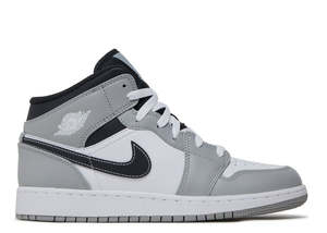 Jordan 1 Mid: Air Jordan 1 Mid GS Light Smoke Grey