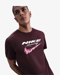 In Stock Items: NIKE DRI-FIT NRG TEE (BURGUNDY)