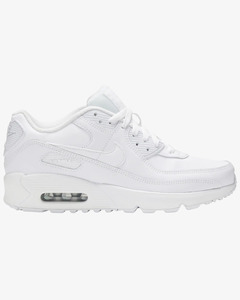 8w: Nike Air Max 90 Leather GS White
