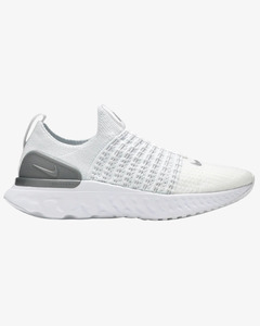 Size 4: Nike React Phantom Run Flyknit 2 True White Silver Wmns