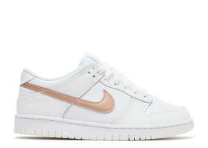 6w: Dunk Low GS 'White Metallic Red Bronze'