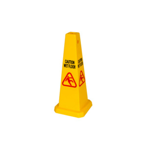 Caution Wet Floor Cone - Basepoint Trade Supplies Depot