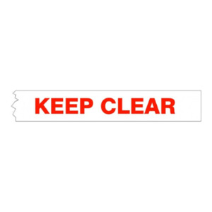 Keep Clear Non Adhesive Barrier Tape 75mm x 300 Metres - Basepoint Trade Supplies Depot