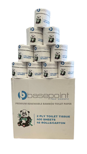 Premium Bamboo Toilet Paper – 400 sheet - Basepoint Trade Supplies Depot