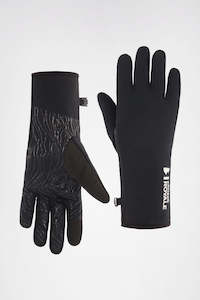 MONS ROYALE Unisex Amp Merino Fleece Gloves Vert Lock Up Black
