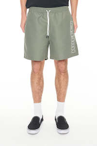 Boardshorts Mens: HUFFER Lineup Staple Trunk Khaki