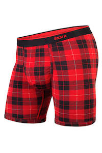 Underwear Mens: BN3TH Classic Print Fireside Plaid Red
