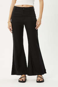 Pants Womens: AFENDS 28 Birkin Flares Black