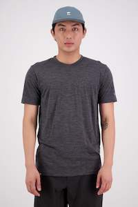 Mens Mons Royale Merino: MONS ROYALE Mens Zephyr Merino T Shirt Merino Co Smoke