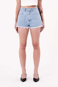 Abrand: ABRAND High Relaxed Short Kendall Light Vintage Blue