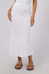 All About Eve: ALL ABOUT EVE Luxe Linen Maxi Skirt Vintage White