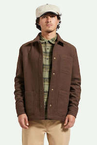 Jackets Mens: BRIXTON Shop Chore Coat Heather Pinecone Brown