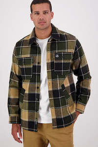 Jackets Mens: SWANNDRI Kiaraki V3 Wool Shacket Denver Check