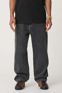 Jeans: XLARGE Baggy Bull Denim 91 Pant Washed Black
