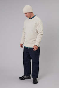 JUST ANOTHER FISHERMAN Merino Sea Crew Ivory Marle