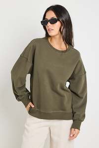 Crews Womens: RE:UNION Daylight Re:Union Sweatshirt Khaki