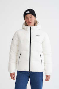 Down Jacket Womens: HUFFER Womens Street Puffer Jacket White