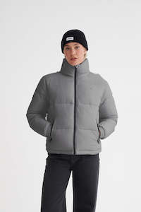 Down Jacket Womens: HUFFER Womens Box Puffer Jacket Reflective
