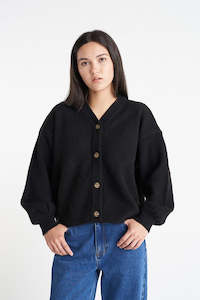 Knits Womens: HUFFER Kendall Cardigan Black
