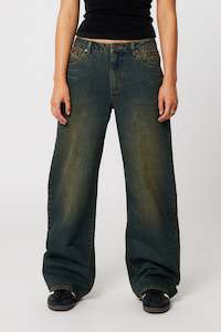 Abrand: ABRAND 95 Baggy Zip Xena Tint Dark Blue