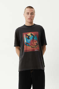 AFENDS Apocalypso Retro Fit Tee Stone Black