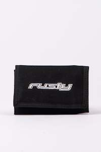 RUSTY Road Trip Tri Fold Wallet Black