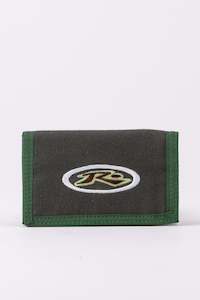 RUSTY Kick Flip Tri Fold Wallet Coal